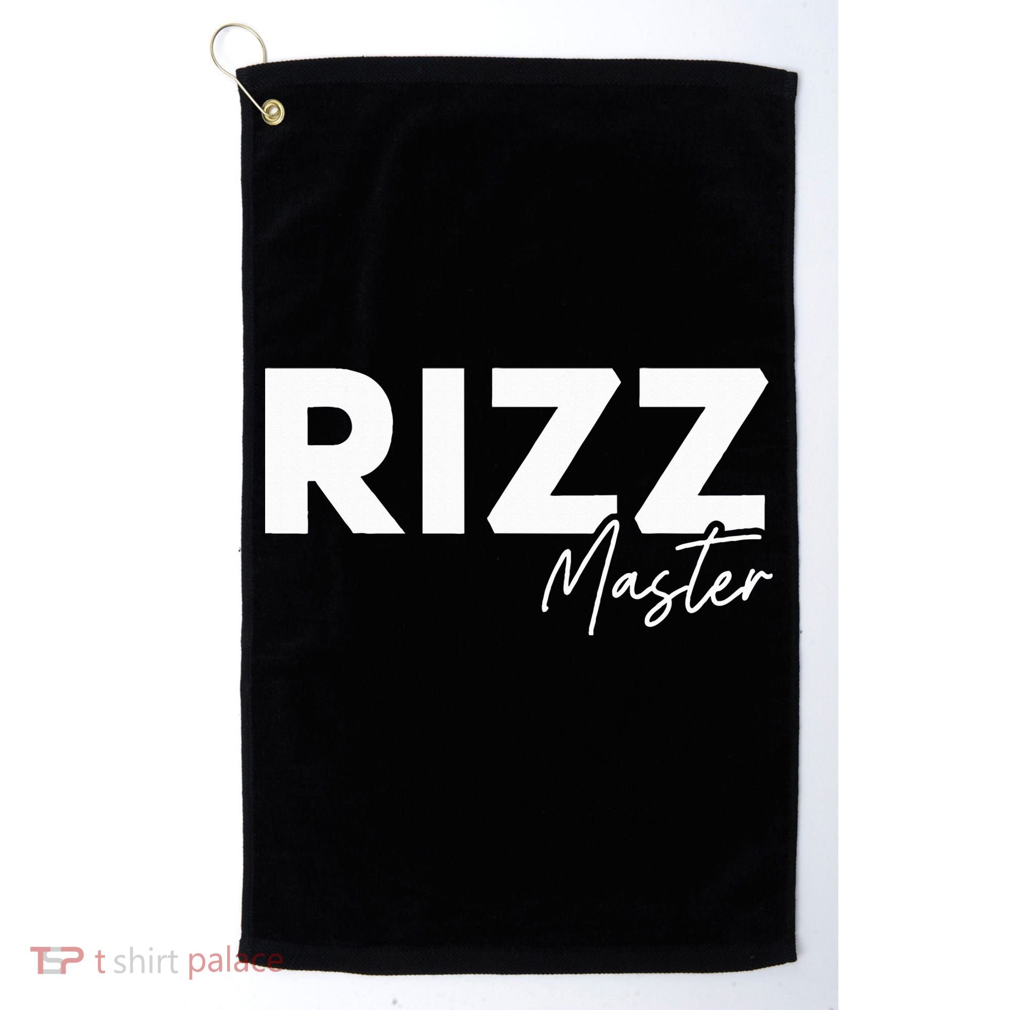 Rizz Master Funny Rizzler W Rizz Lord Rizz King Golf Towel