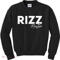 Rizz Master Funny Rizzler W Rizz Lord Rizz King Kids Sweatshirt thumb 0