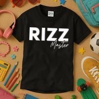 Rizz Master Funny Rizzler W Rizz Lord Rizz King Kids T-Shirt thumb 3