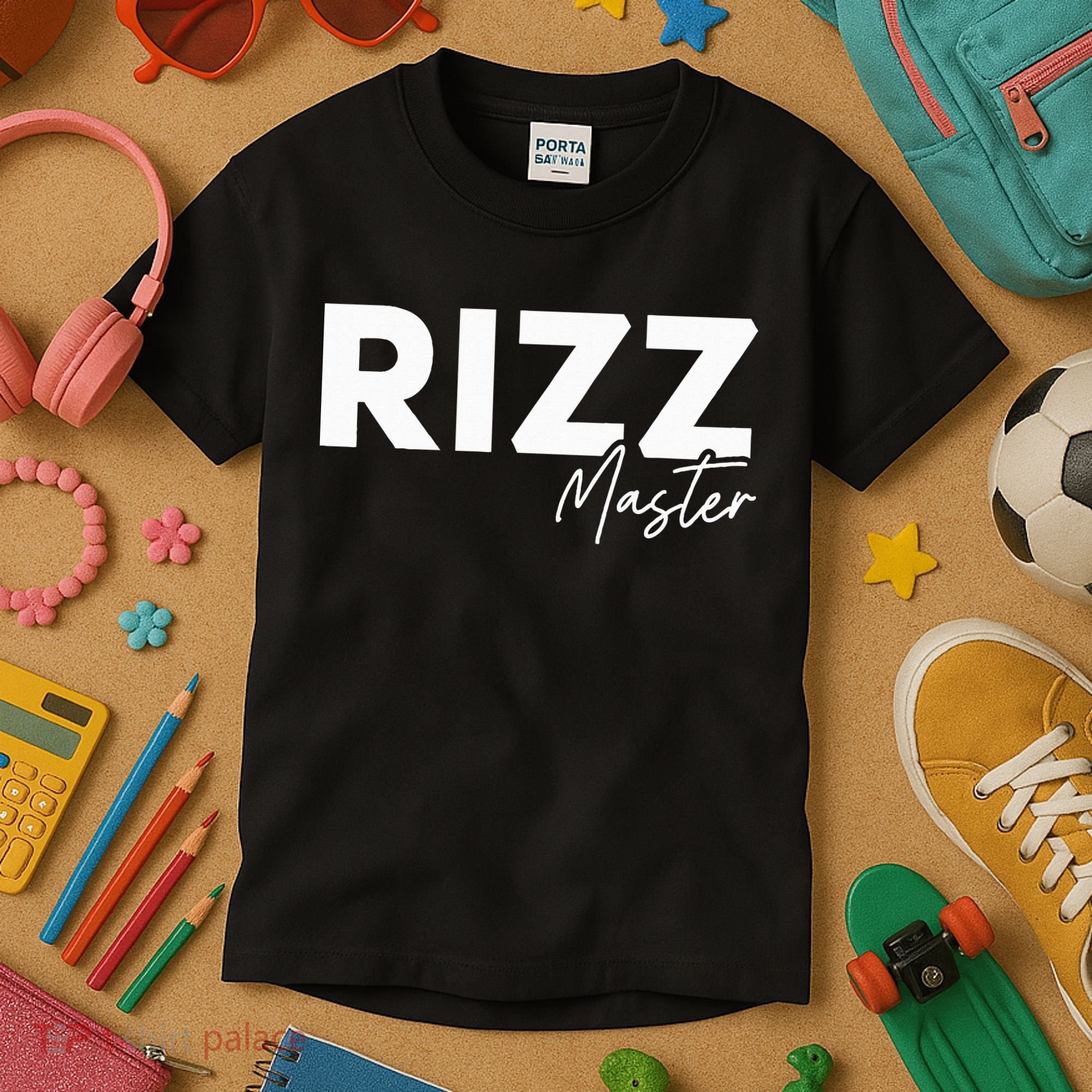 Rizz Master Funny Rizzler W Rizz Lord Rizz King Kids T-Shirt