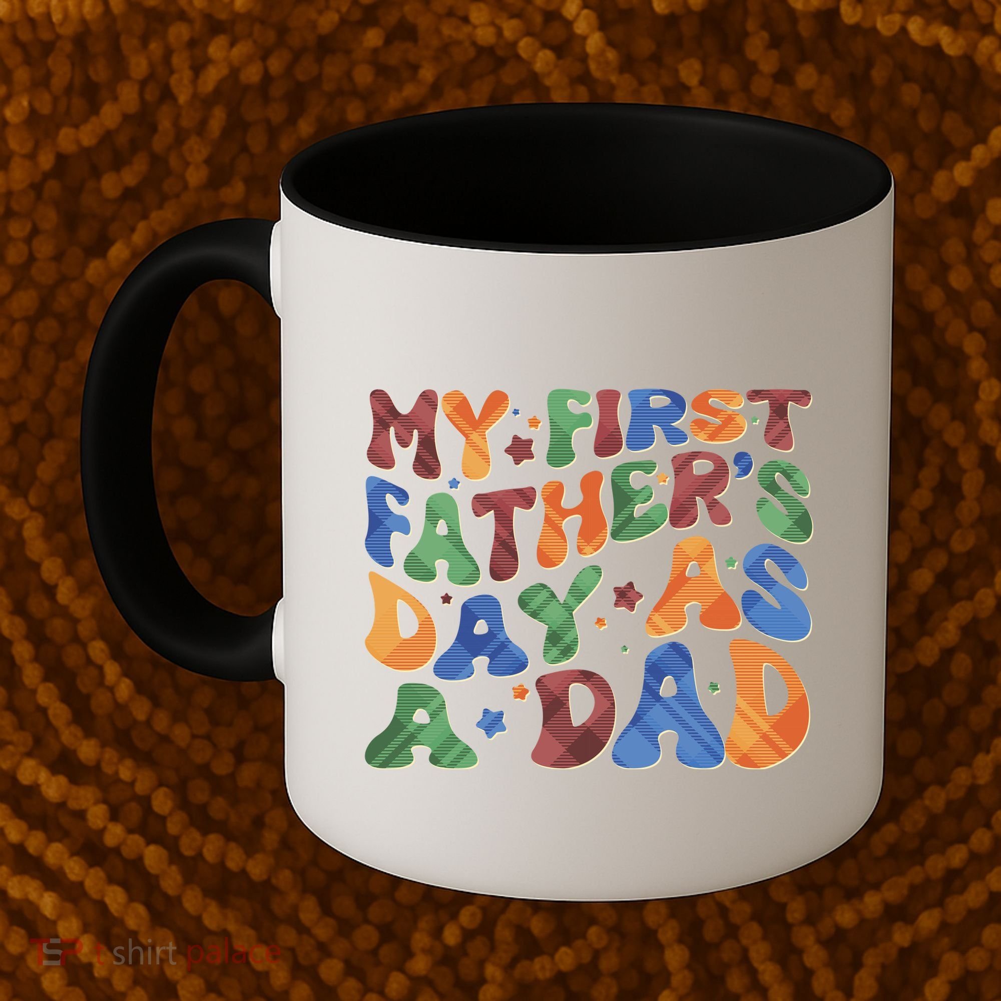 Retro My First Fathers Day As A Dad Coffee Mug