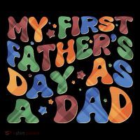 Retro My First Fathers Day As A Dad Coaster thumb 2