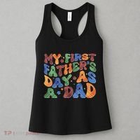 Retro My First Fathers Day As A Dad Women's Tank Top thumb 3