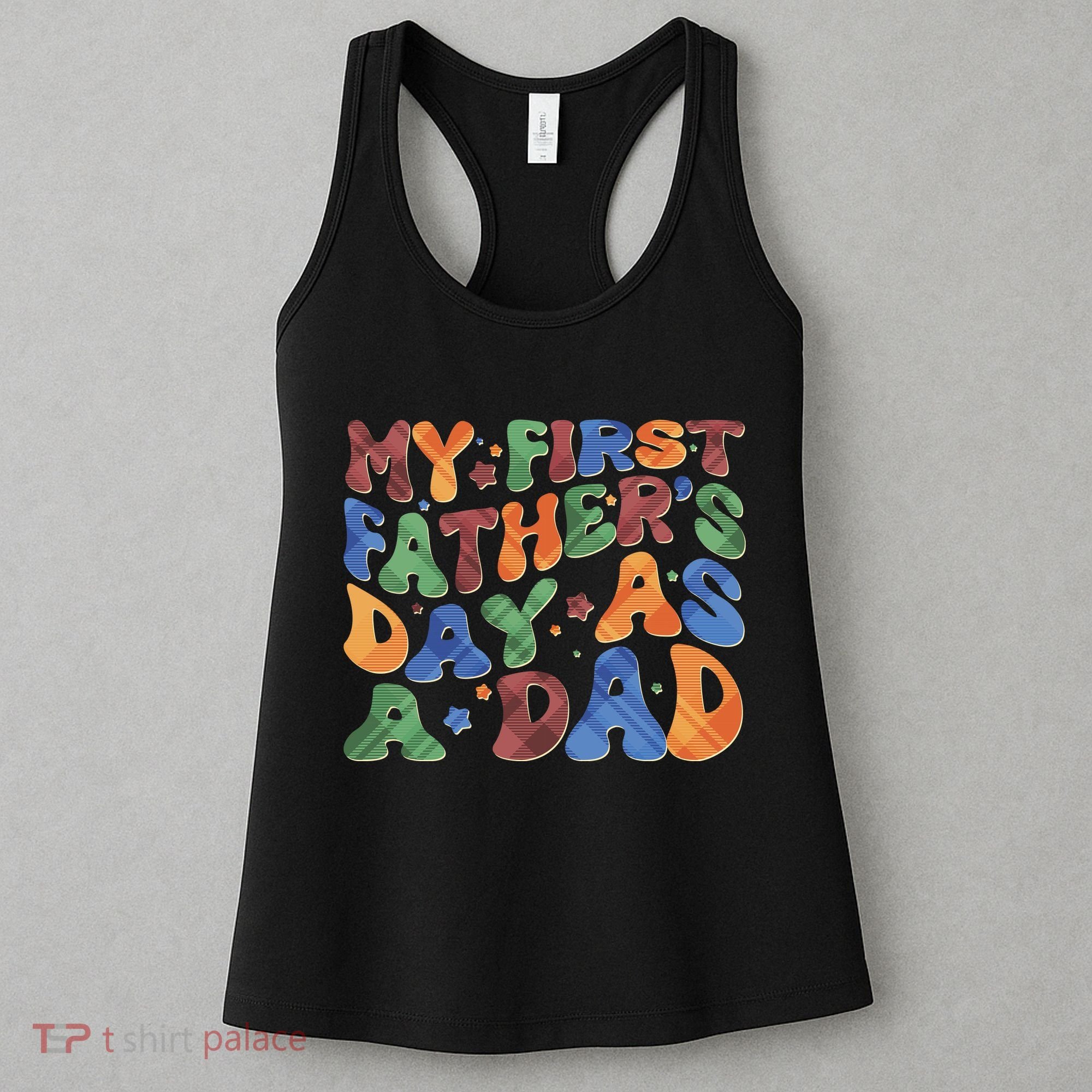 Retro My First Fathers Day As A Dad Women's Tank Top