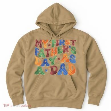 Retro My First Fathers Day As A Dad Hoodie