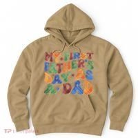 Retro My First Fathers Day As A Dad Hoodie thumb 0