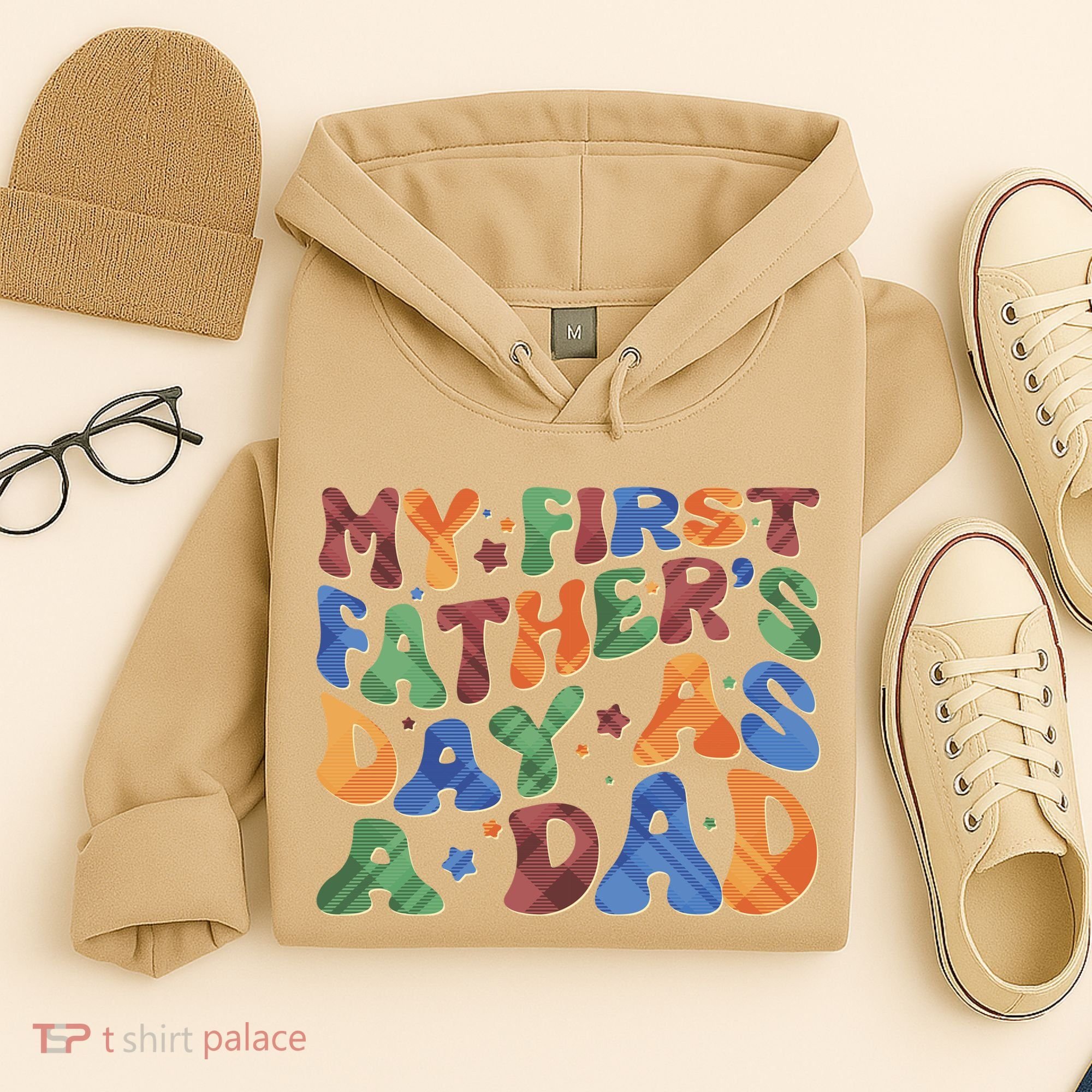 Retro My First Fathers Day As A Dad Hoodie