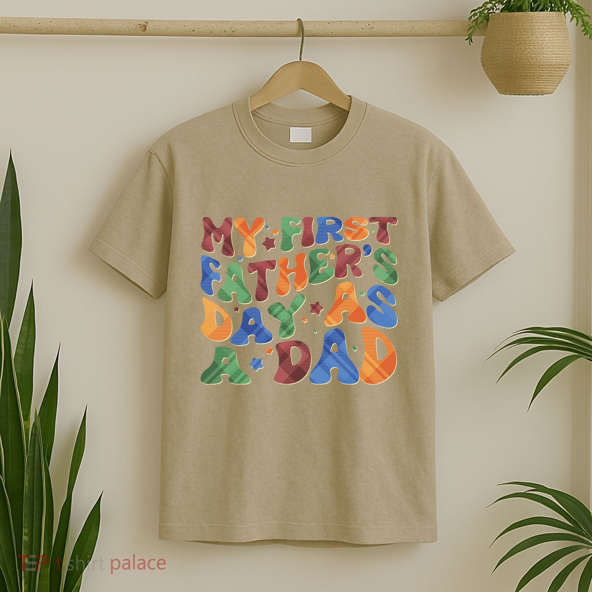 Retro My First Fathers Day As A Dad T-Shirt