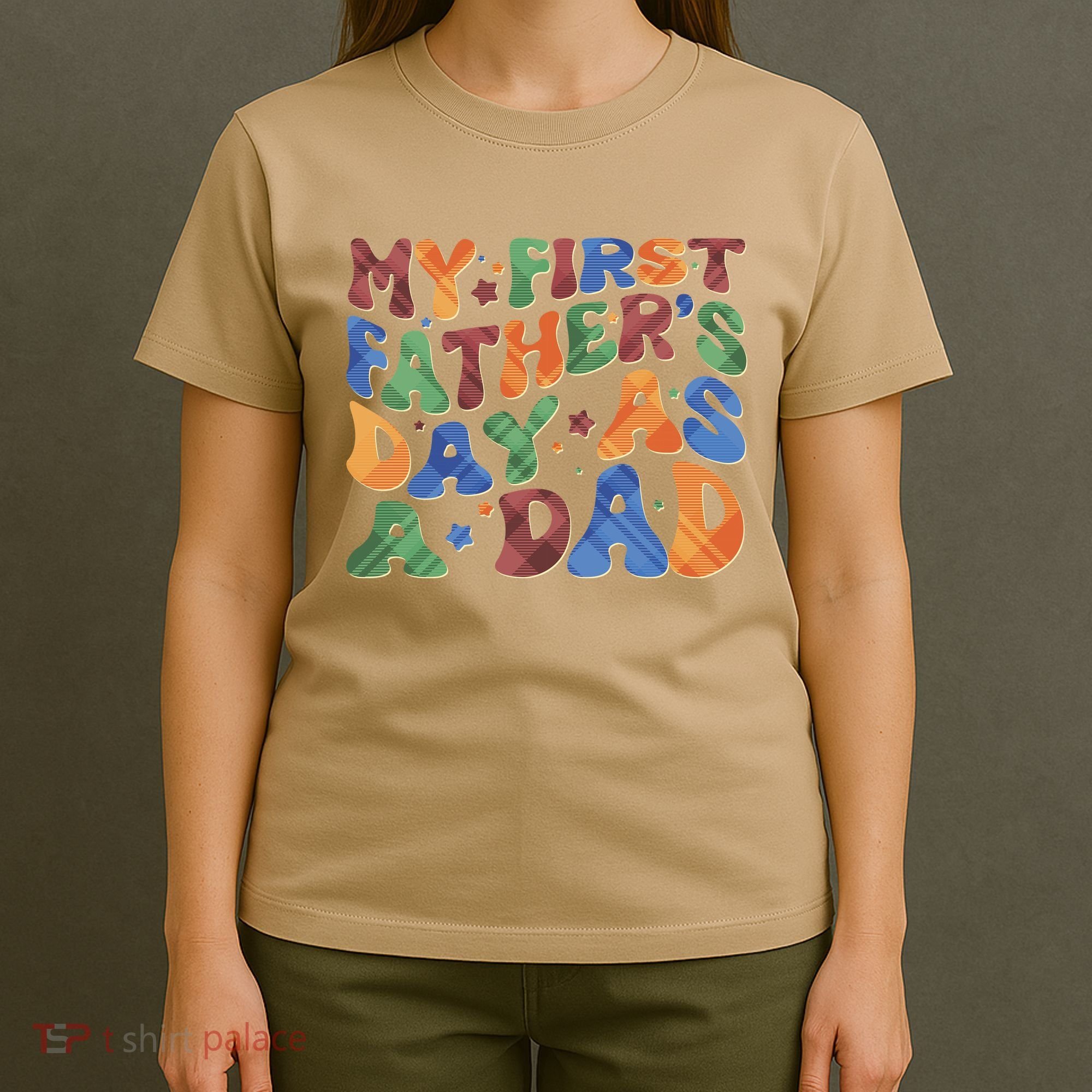 Retro My First Fathers Day As A Dad T-Shirt