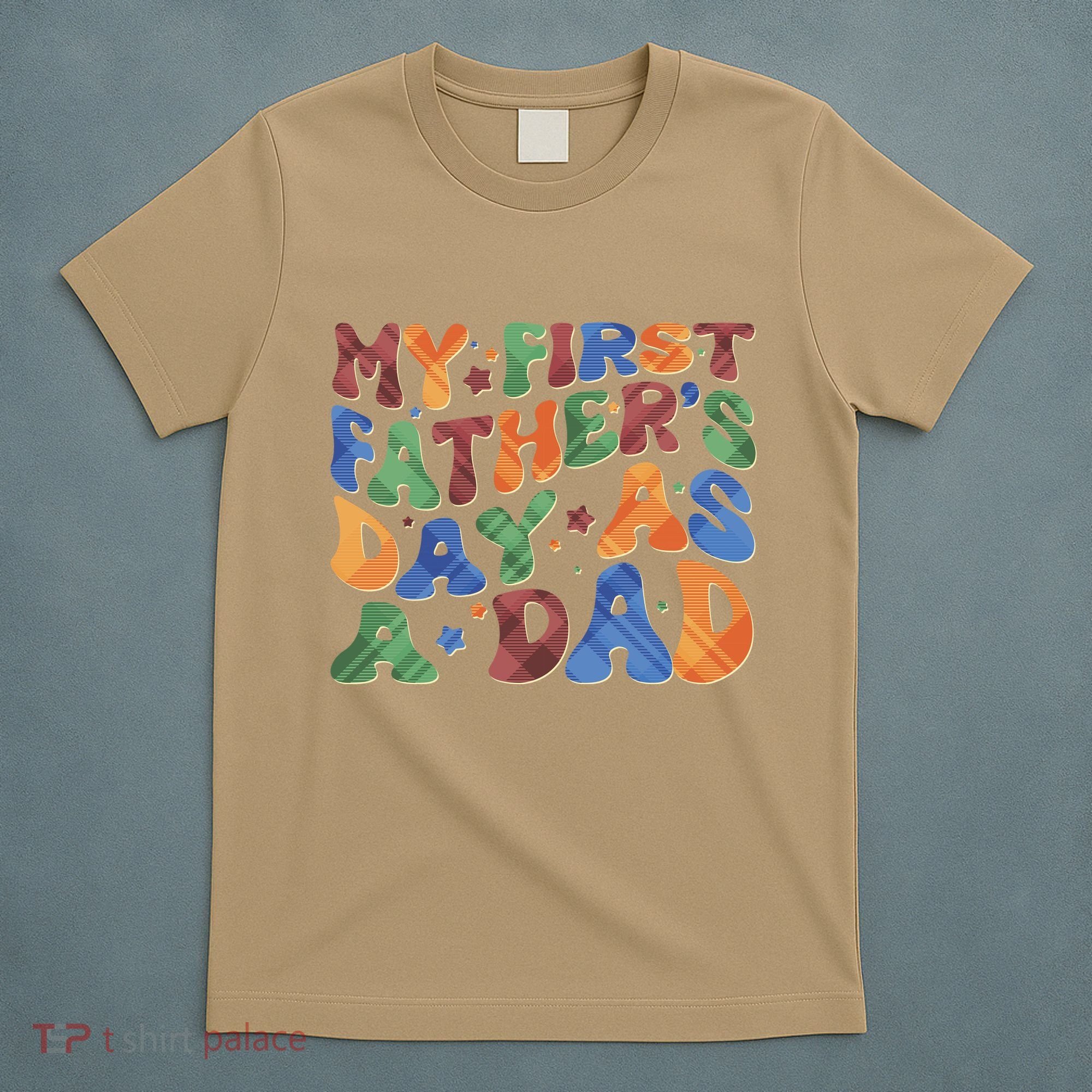 Retro My First Fathers Day As A Dad T-Shirt