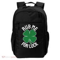 Rub Me For Luck St Patrick's Day Funny Adult Humor Backpack thumb 0