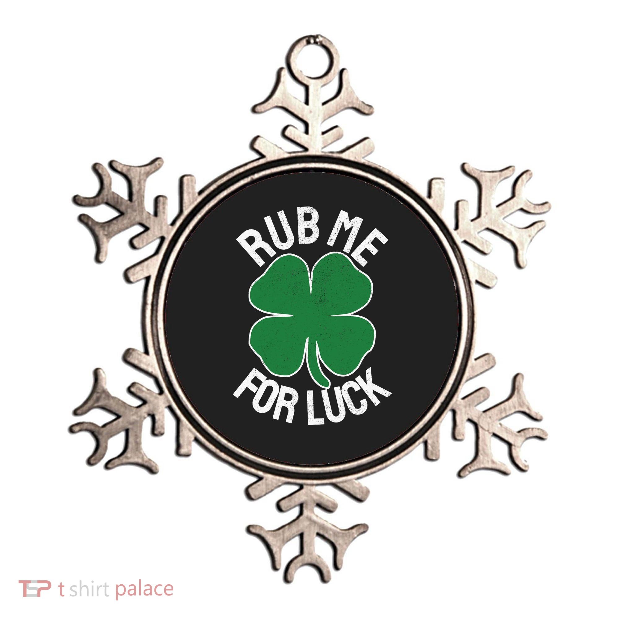 Rub Me For Luck St Patrick's Day Funny Adult Humor Ornament