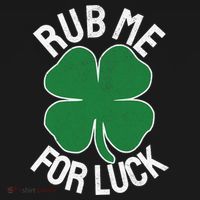 Rub Me For Luck St Patrick's Day Funny Adult Humor Women's Tank Top thumb 5