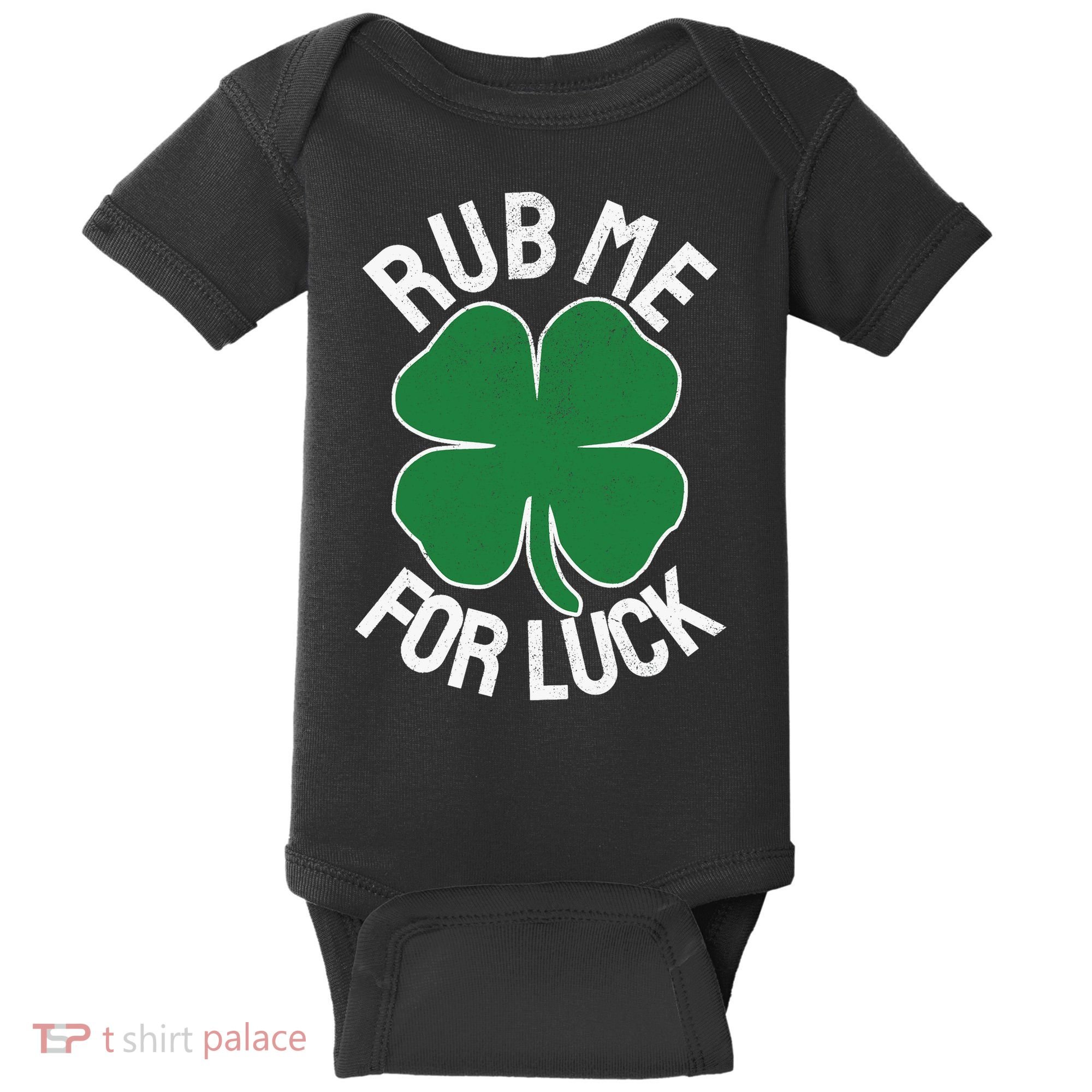 Rub Me For Luck St Patrick's Day Funny Adult Humor Baby Bodysuit