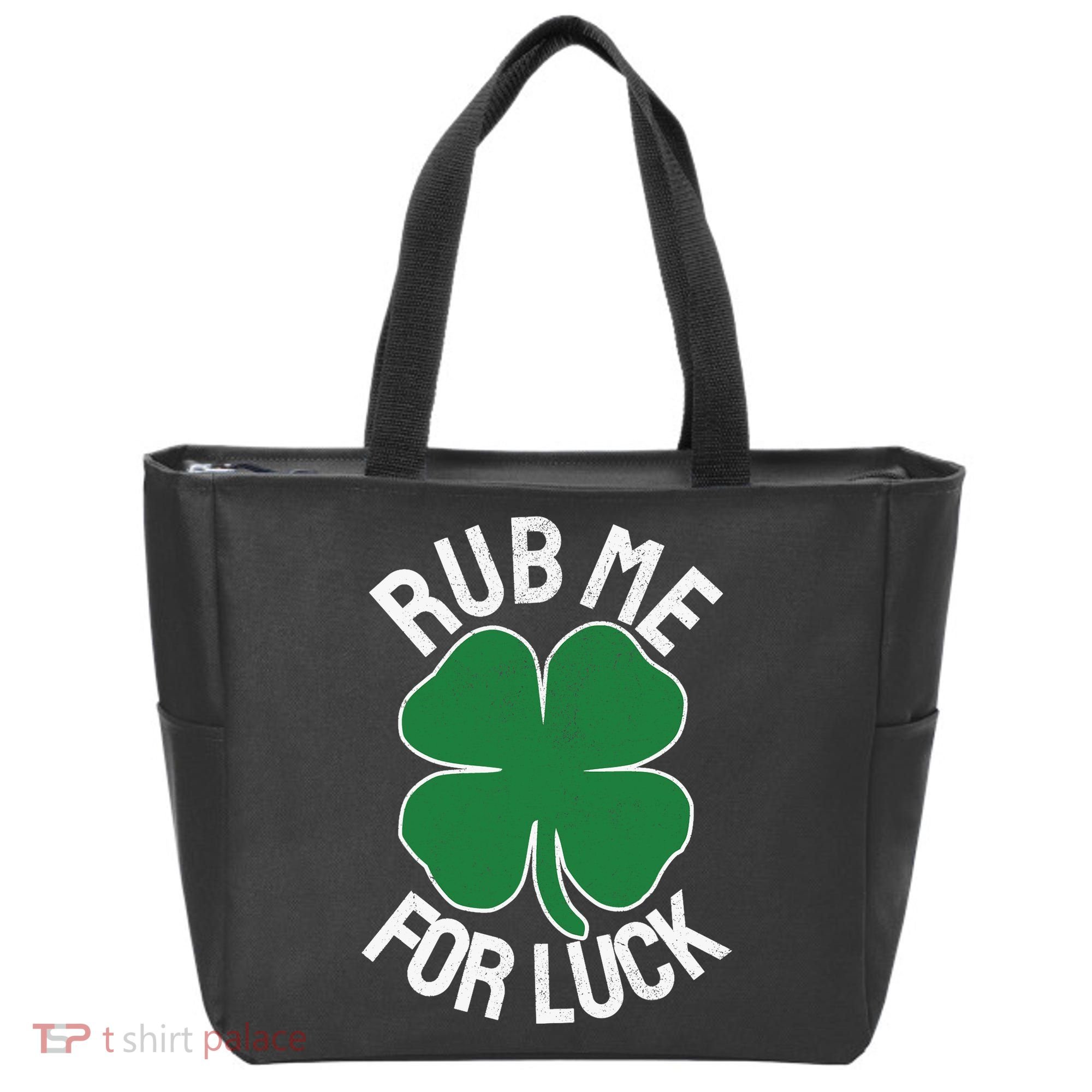 Rub Me For Luck St Patrick's Day Funny Adult Humor Tote Bag