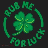Rub Me For Luck Clover Lucky Symbol Gift Women's Sweatshirt thumb 2