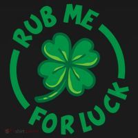 Rub Me For Luck Clover Lucky Symbol Gift Bucket Hat thumb 4