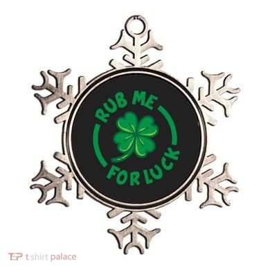 Rub Me For Luck Clover Lucky Symbol Gift Ornament