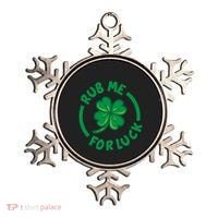 Rub Me For Luck Clover Lucky Symbol Gift Ornament thumb 0