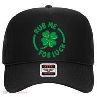 Rub Me For Luck Clover Lucky Symbol Gift Hat thumb 0