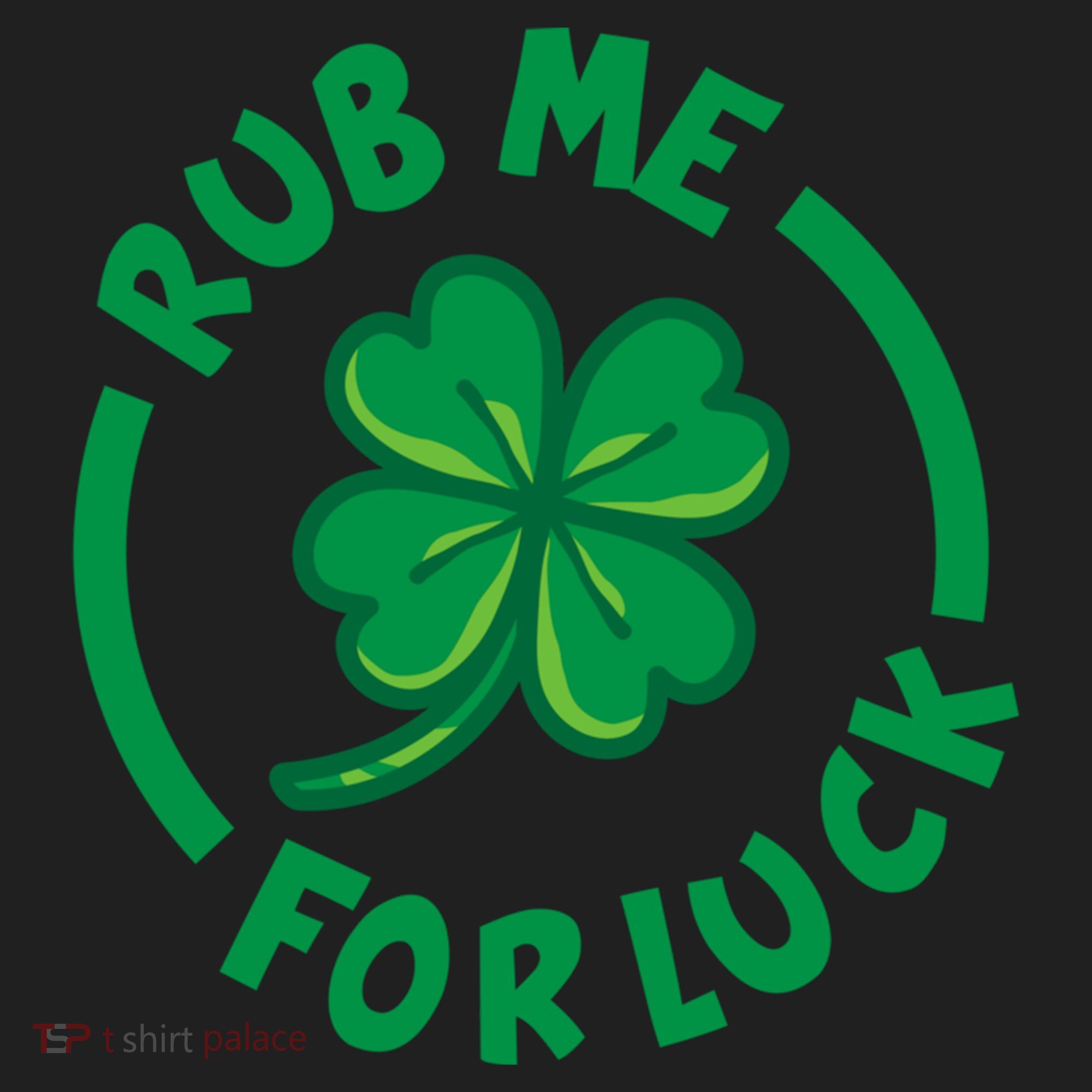 Rub Me For Luck Clover Lucky Symbol Gift Hat
