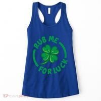 Rub Me For Luck Clover Lucky Symbol Gift Women's Tank Top thumb 0