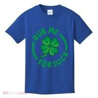 Rub Me For Luck Clover Lucky Symbol Gift Kids T-Shirt thumb 0
