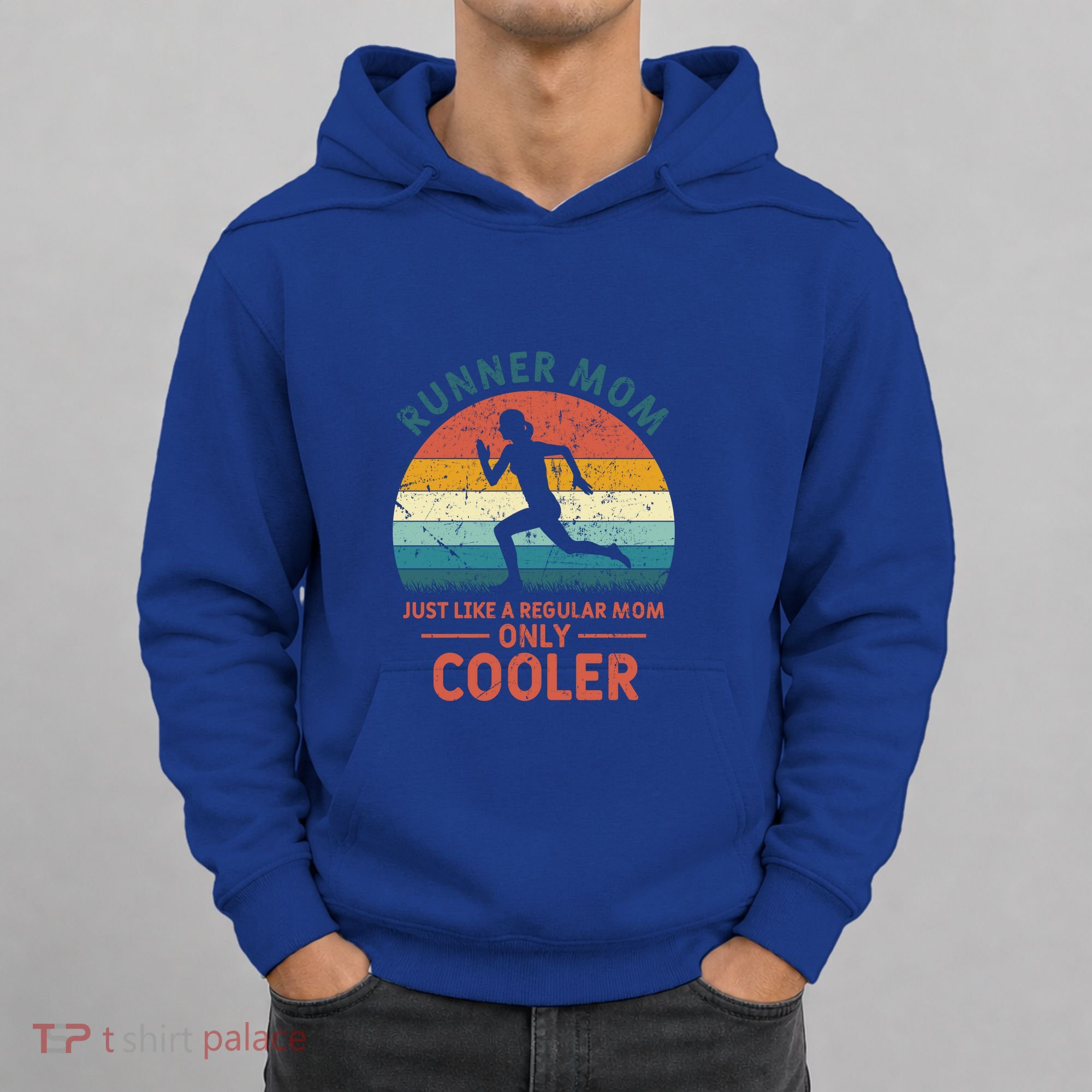 Runner Mom Funny Marathon Running Jogging Mother's Day Meaningful Gift Hoodie