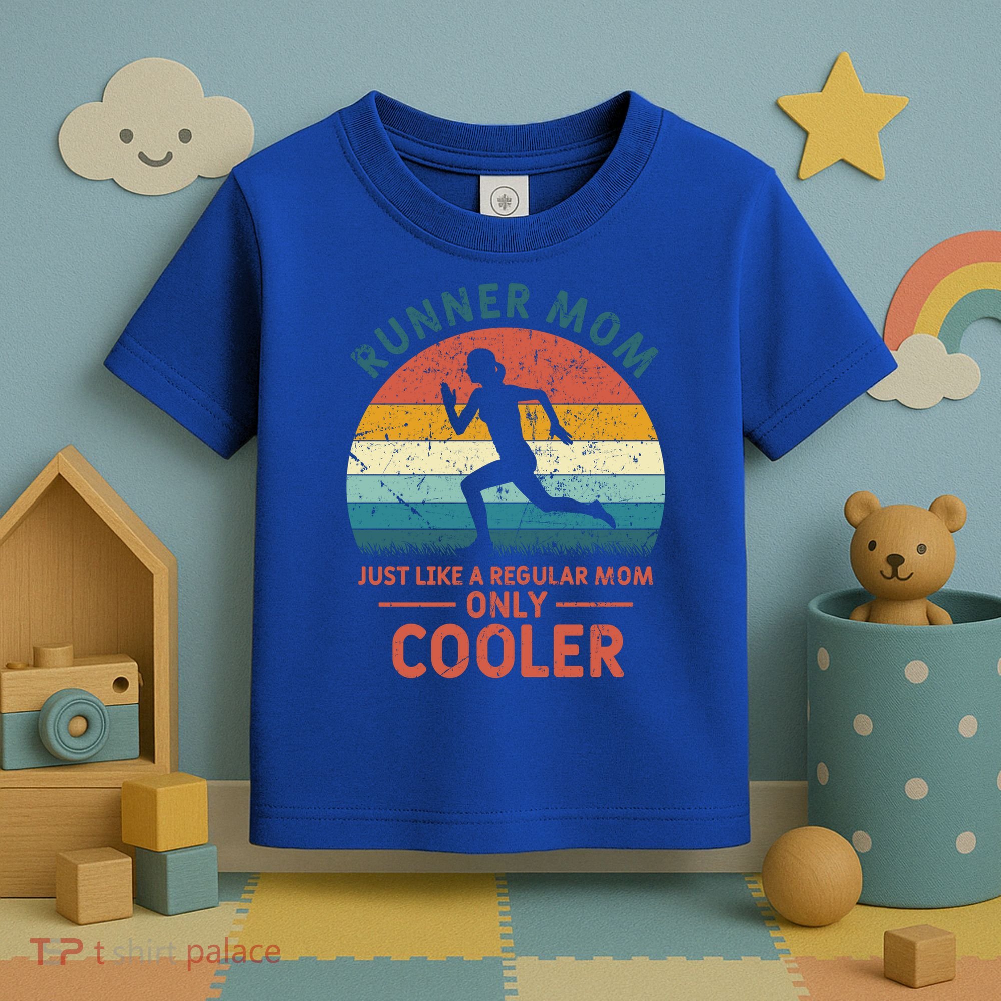 Runner Mom Funny Marathon Running Jogging Mother's Day Meaningful Gift Toddler T-Shirt
