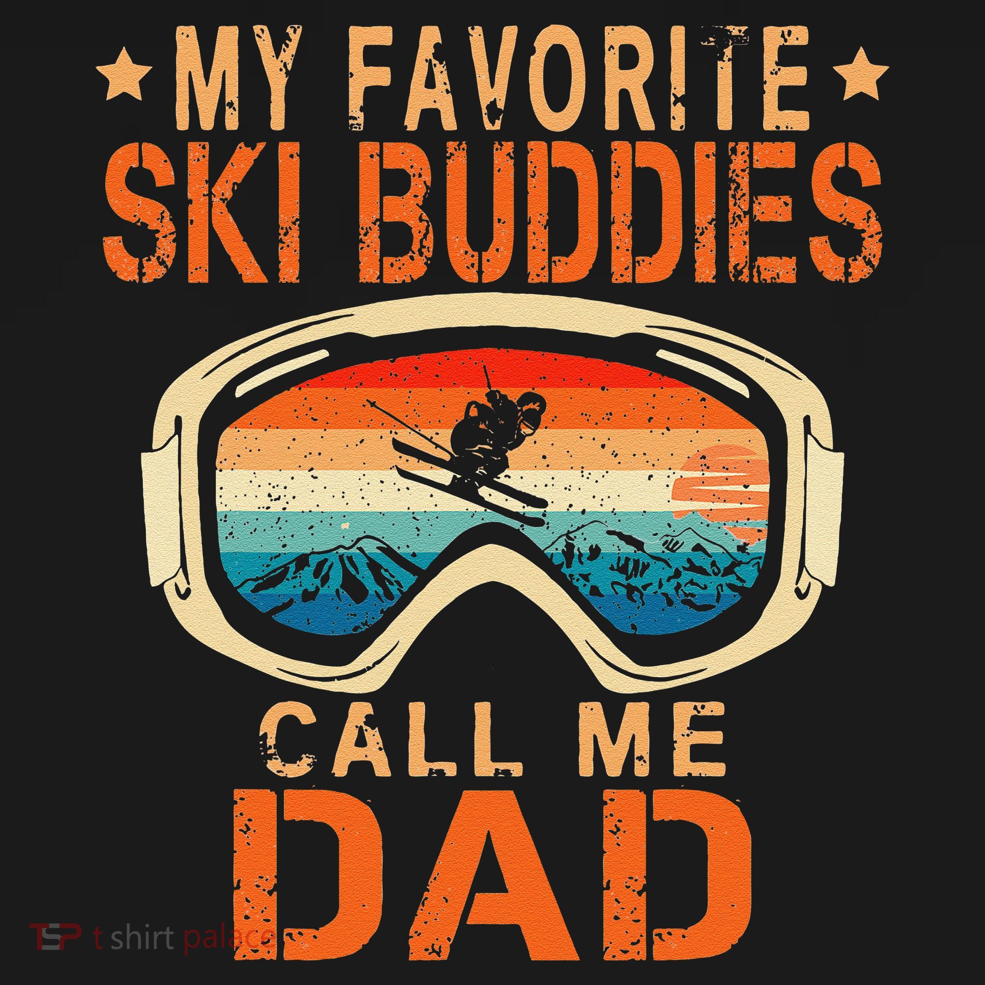 retro My Favorite Ski Buddies Call Me Dad father's day Backpack