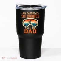 retro My Favorite Ski Buddies Call Me Dad father's day Tumbler thumb 0