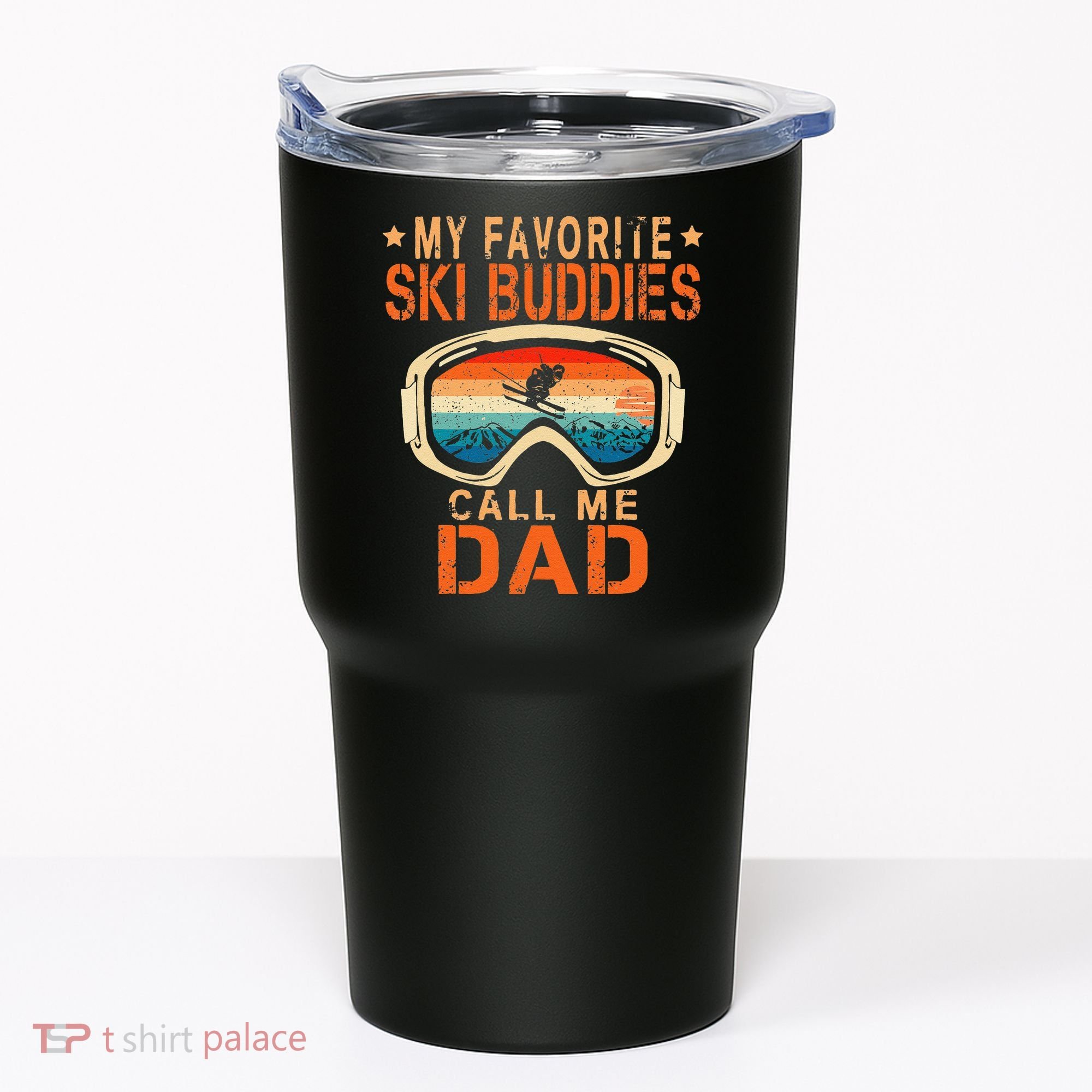 retro My Favorite Ski Buddies Call Me Dad father's day Tumbler