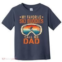 retro My Favorite Ski Buddies Call Me Dad father's day Toddler T-Shirt thumb 0
