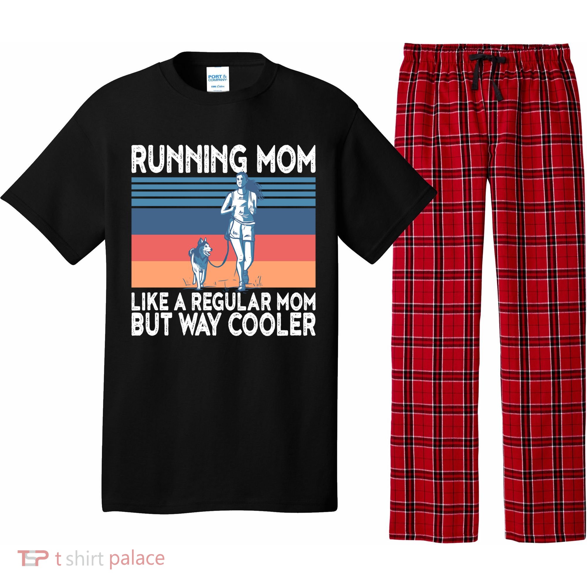 Runner Mom Funny Marathon Running Jogging Gift Pajama Set