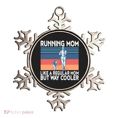Runner Mom Funny Marathon Running Jogging Gift Ornament