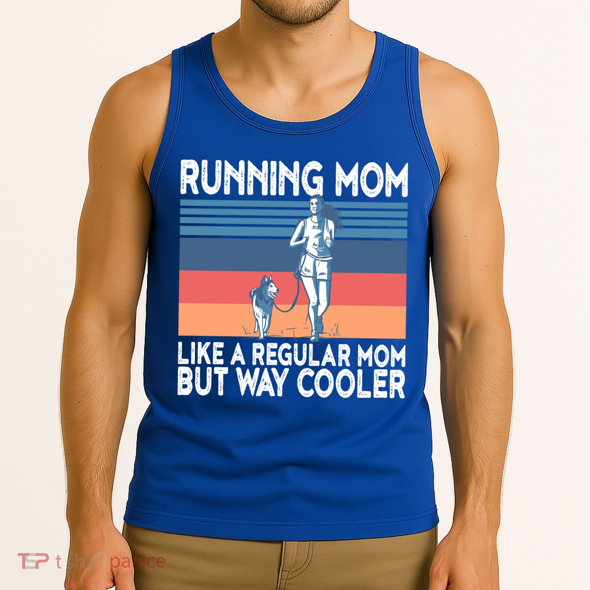 Runner Mom Funny Marathon Running Jogging Gift Tank Top