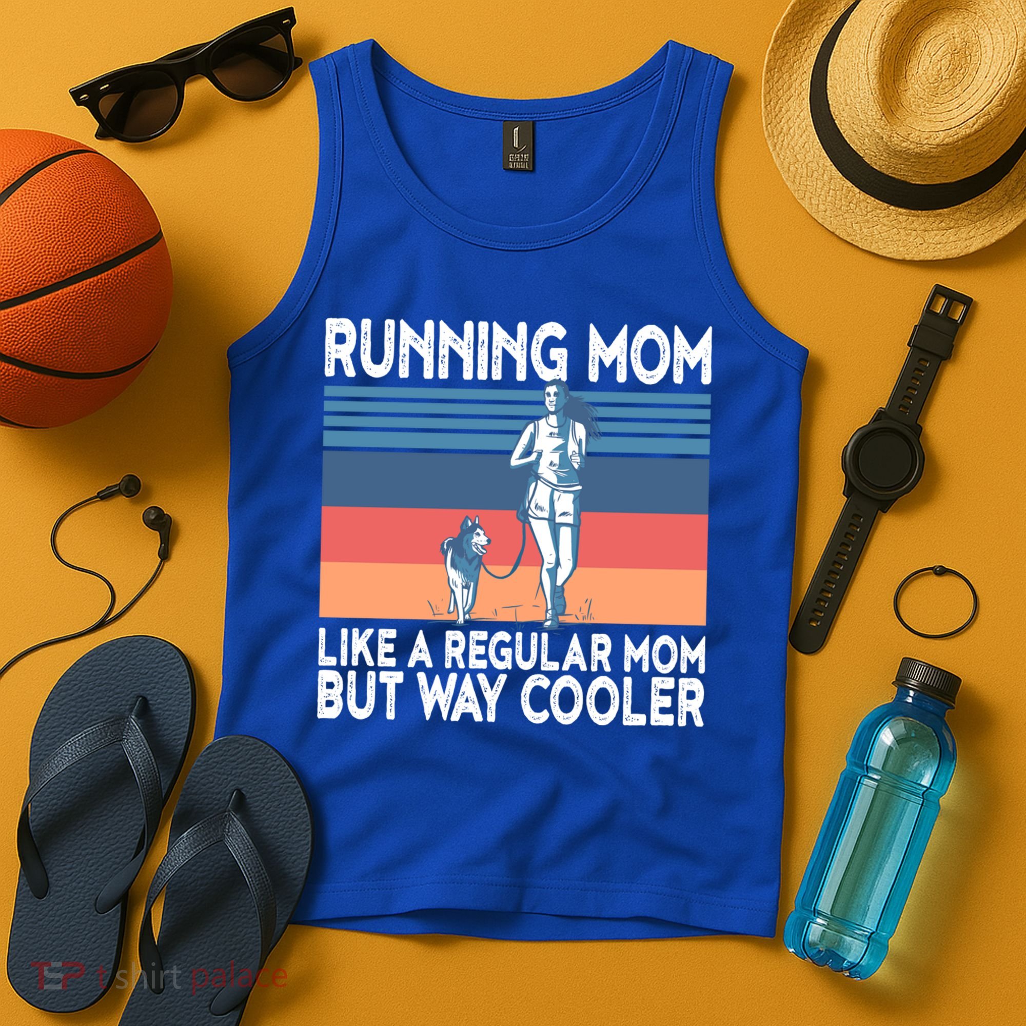 Runner Mom Funny Marathon Running Jogging Gift Tank Top