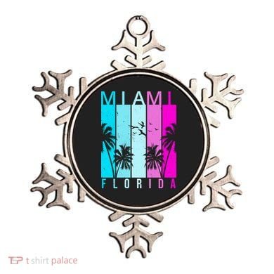 Retro Miami Florida Summer Neon Colors Ornament
