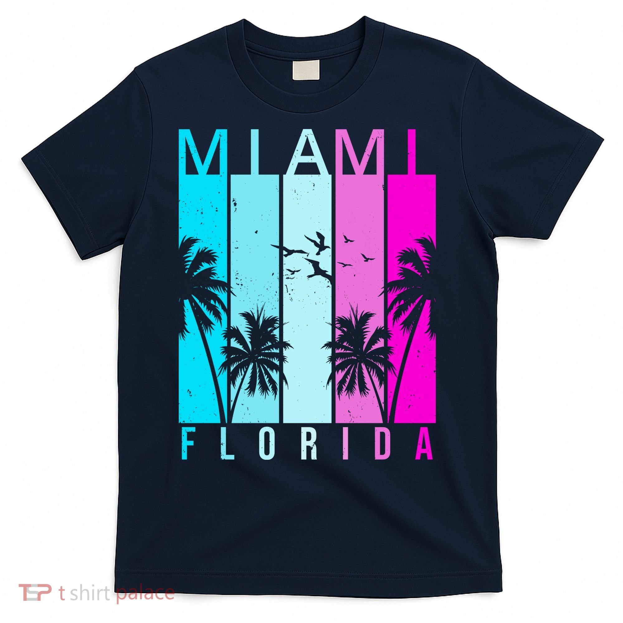 Retro Miami Florida Summer Neon Colors T-Shirt