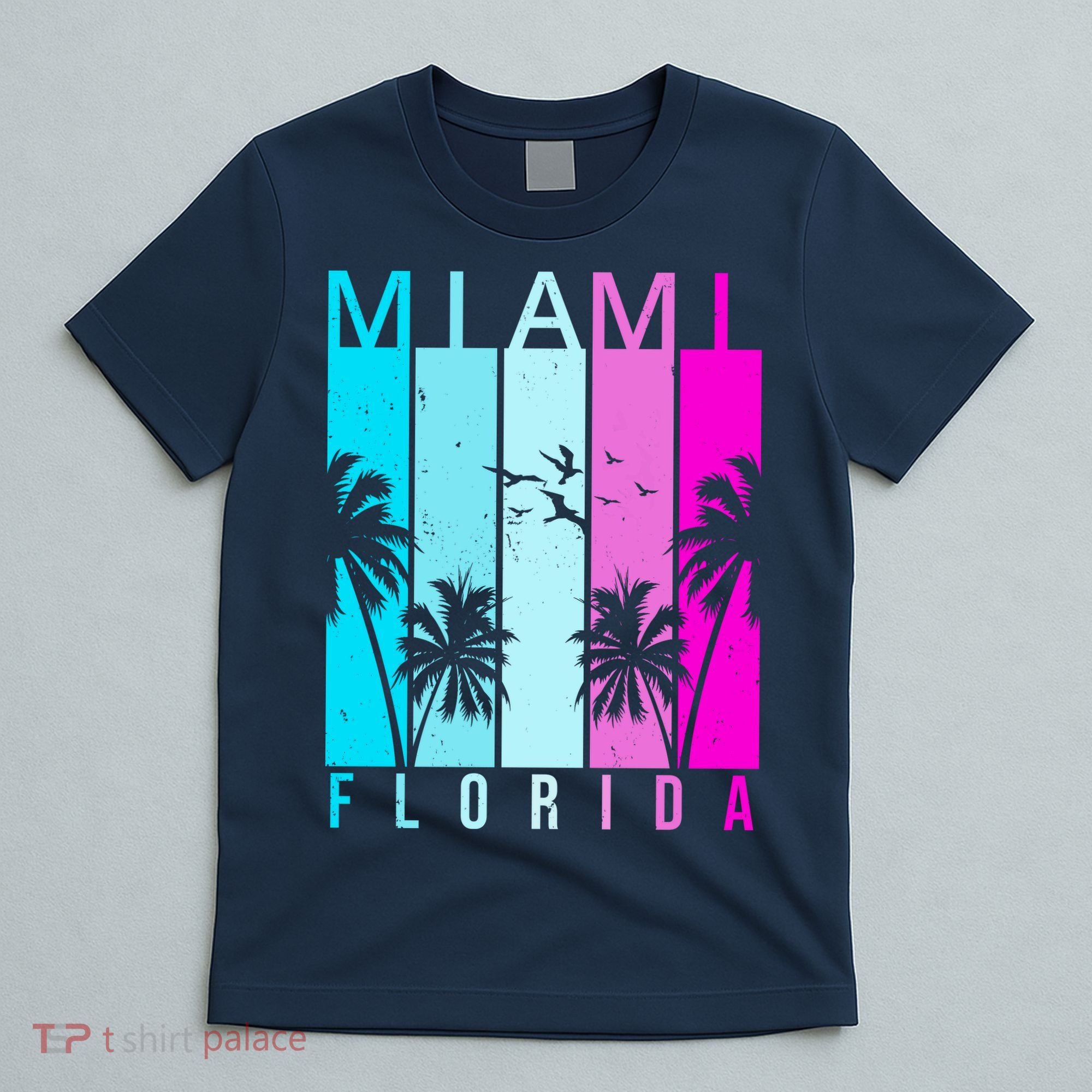 Retro Miami Florida Summer Neon Colors T-Shirt