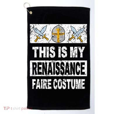 Retro Medieval Fest Renaissance Faire Costume Golf Towel