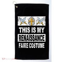 Retro Medieval Fest Renaissance Faire Costume Golf Towel thumb 0