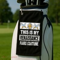 Retro Medieval Fest Renaissance Faire Costume Golf Towel thumb 2