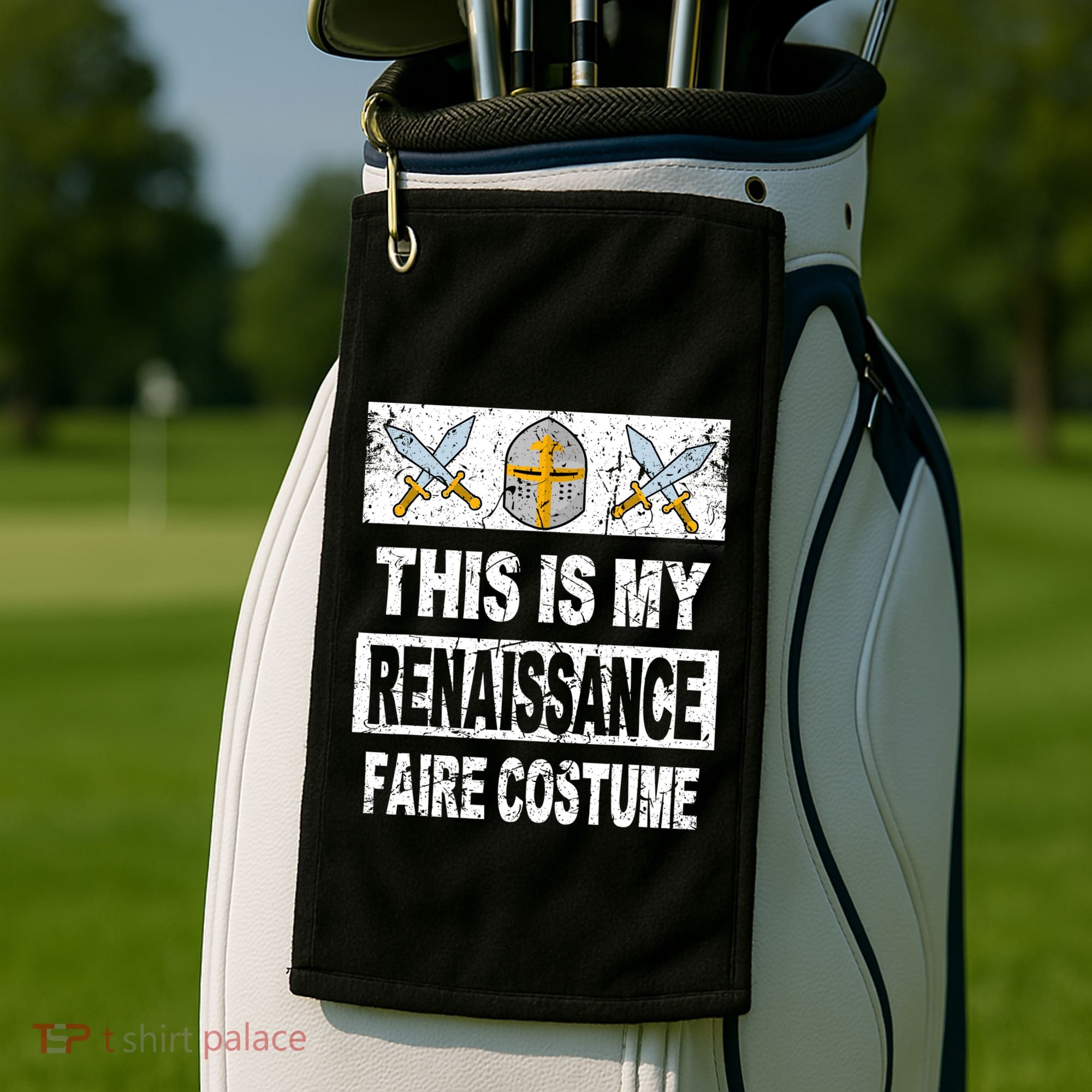 Retro Medieval Fest Renaissance Faire Costume Golf Towel