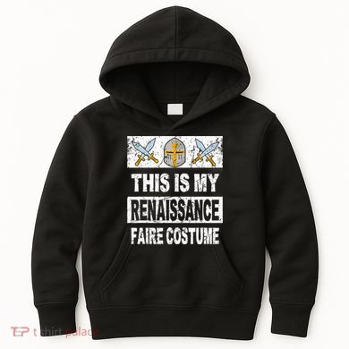 Retro Medieval Fest Renaissance Faire Costume Kids Hoodie