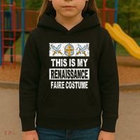 Retro Medieval Fest Renaissance Faire Costume Kids Hoodie thumb 3