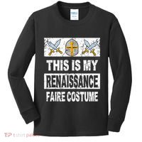 Retro Medieval Fest Renaissance Faire Costume Kids Long Sleeve Shirt thumb 0