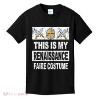 Retro Medieval Fest Renaissance Faire Costume Kids T-Shirt thumb 0