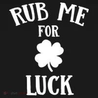 Rub Me For Luck Cool Gift Doggie Tank thumb 4