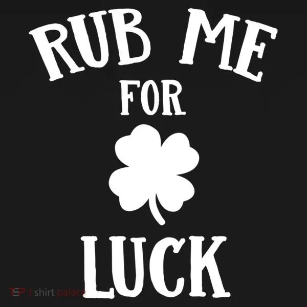 Rub Me For Luck Cool Gift Doggie Tank